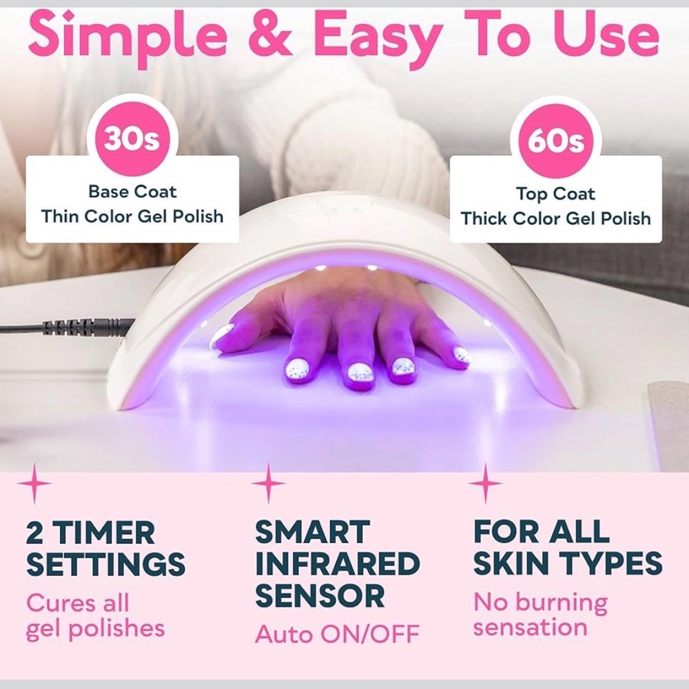 NEW | SUNUV White UV LED Nail Lamp